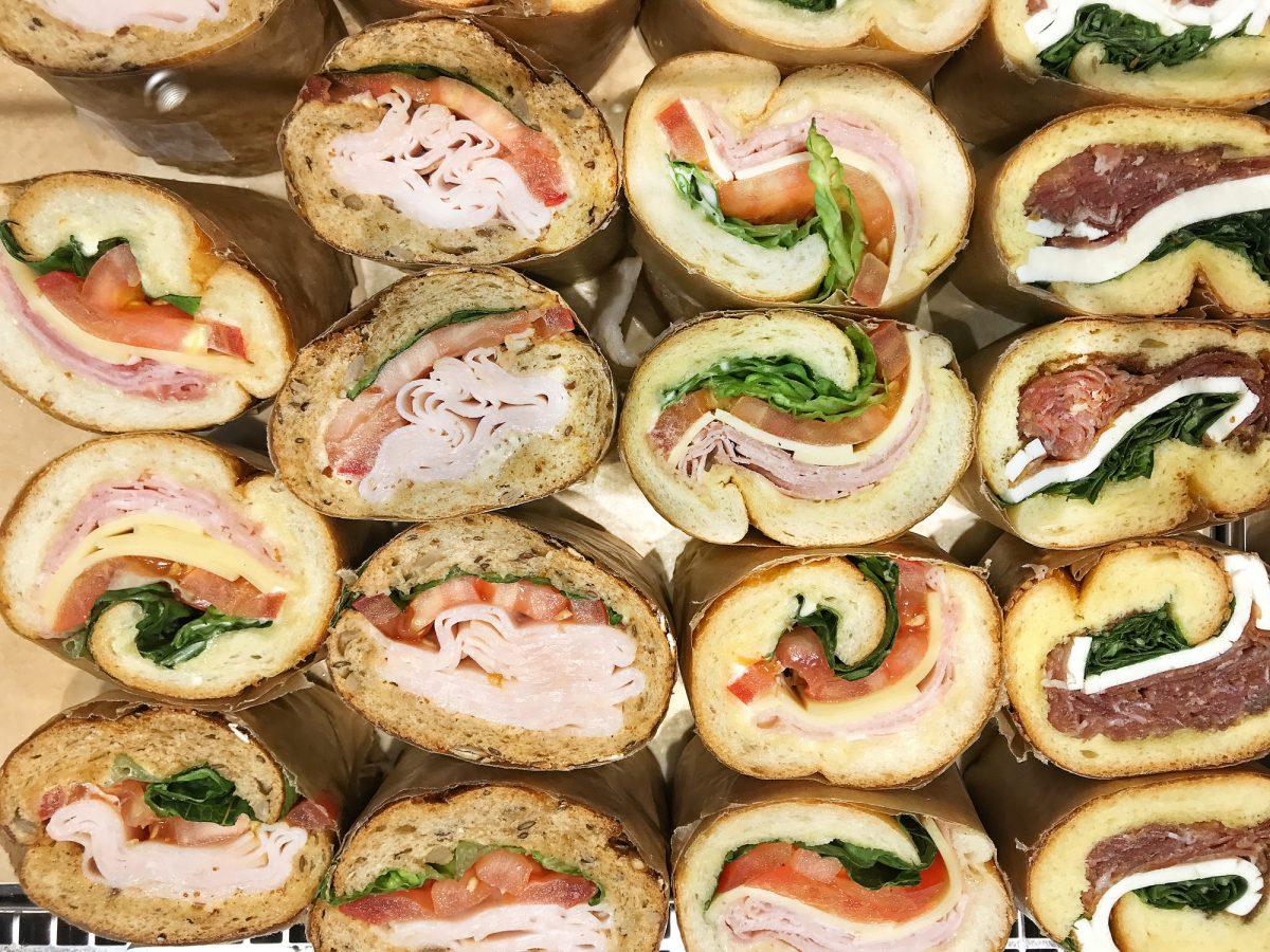 Overlooking variety of Sandwiches.